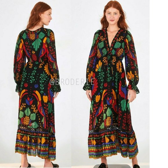 Anthropologie Dresses & Skirts - Anthropologie Farm Rio Georgette Maxi Dress